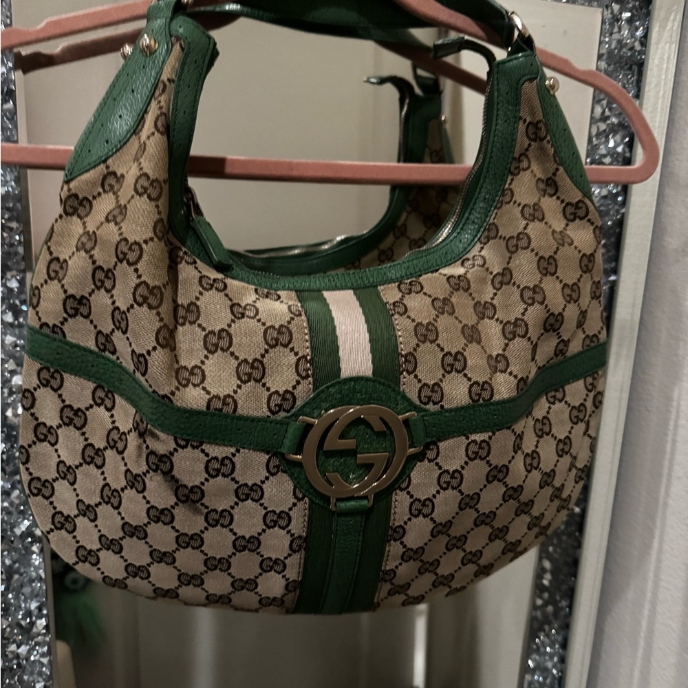Gucci Green and Brown Women's Bag - Picture 2 of 4